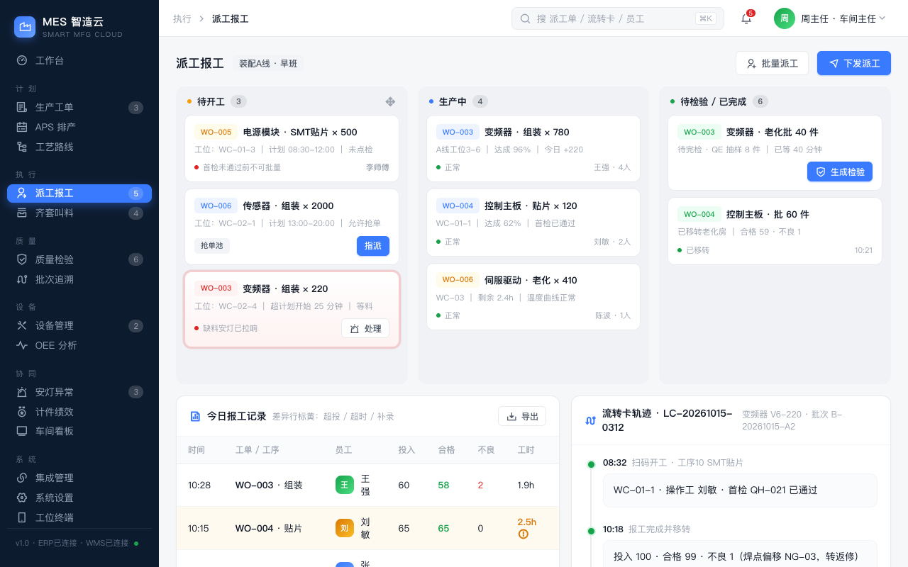 派工报工